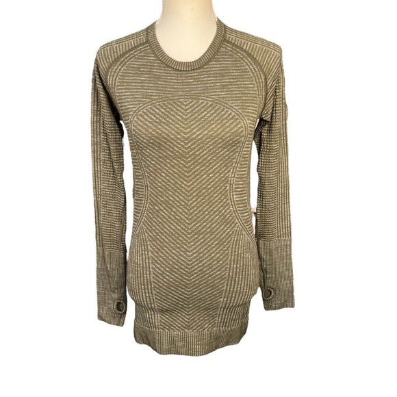 Lululemon Women's Restless Pullover Heathered Military Green Size 4 - Picture 1 of 7